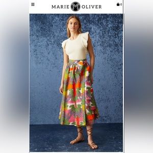 Marie Oliver estine wrap skirt